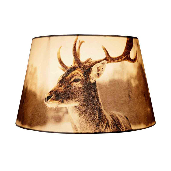 Voila Multicolour Linen Printed Lampshade – 45 cm