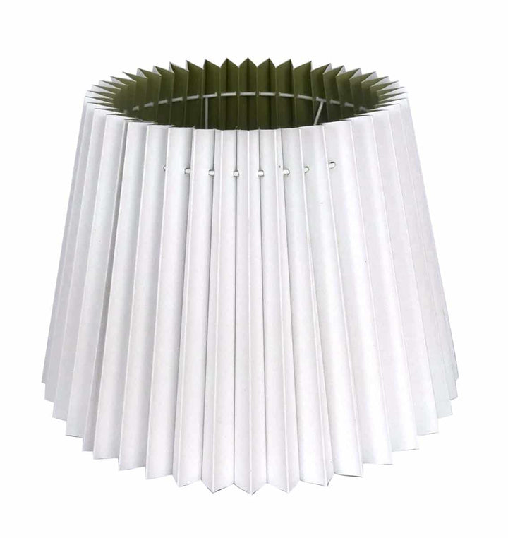 Emer Off-White Linen Machine Pleated Lampshade – 35 cm