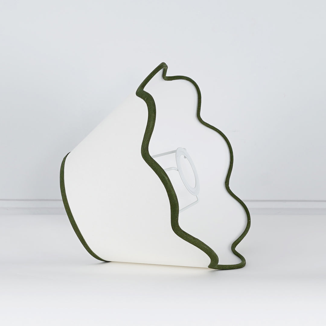 Cotton Fabric Scalloped Shade 25 CM