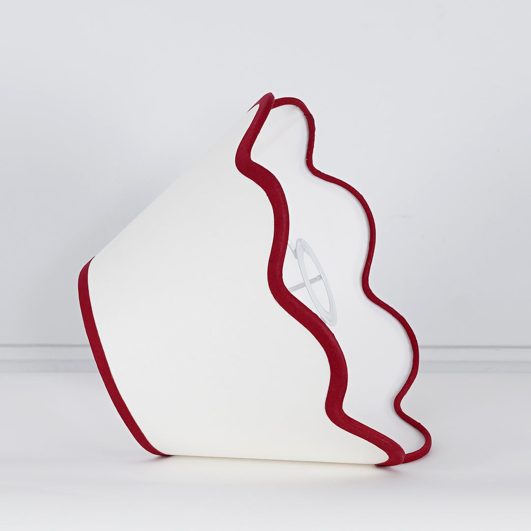 Cotton Fabric Scalloped Shade 25 CM