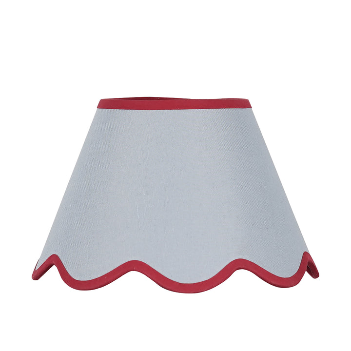 Cotton Fabric Scalloped Shade 25 CM