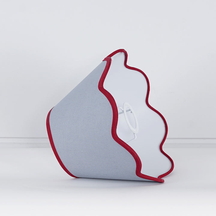 Cotton Fabric Scalloped Shade 25 CM