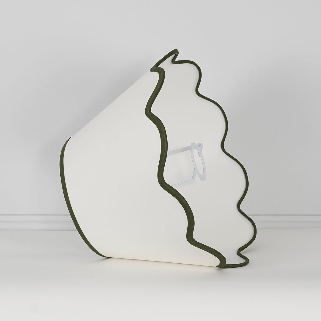 Cotton Fabric Scalloped Shade 35 CM