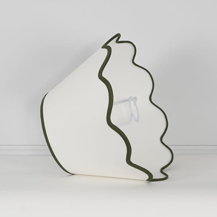 Cotton Fabric Scalloped Shade 35 CM