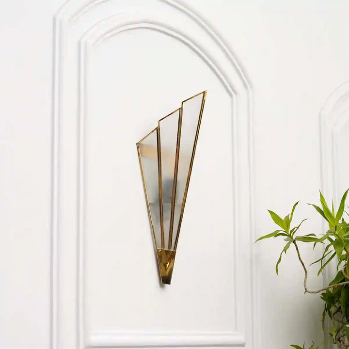 Deryn Brass and Glass Wall Light