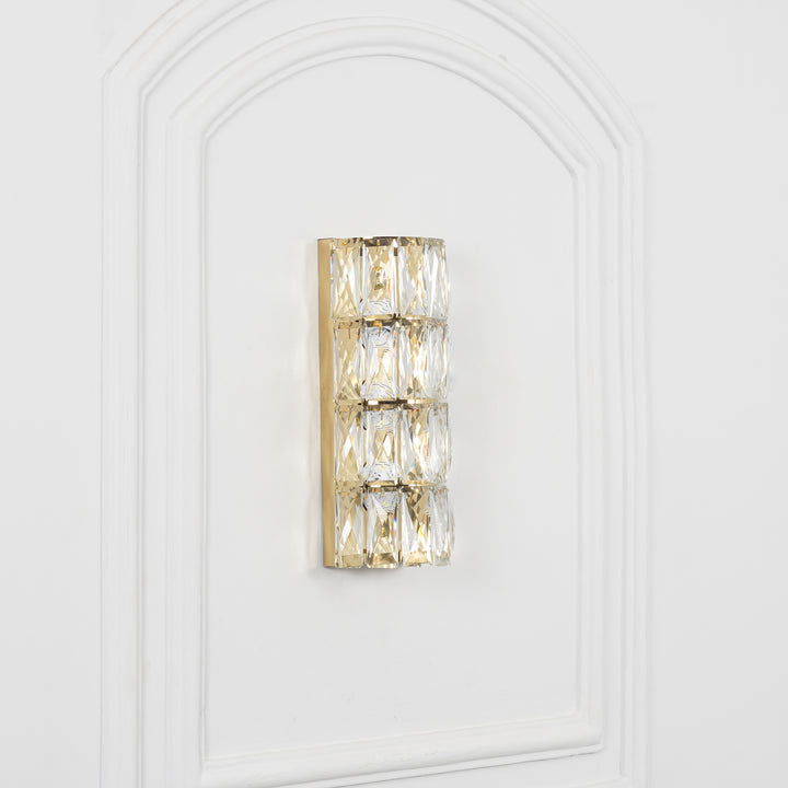 GIRONA Modern Crystal and Metal Wall Light