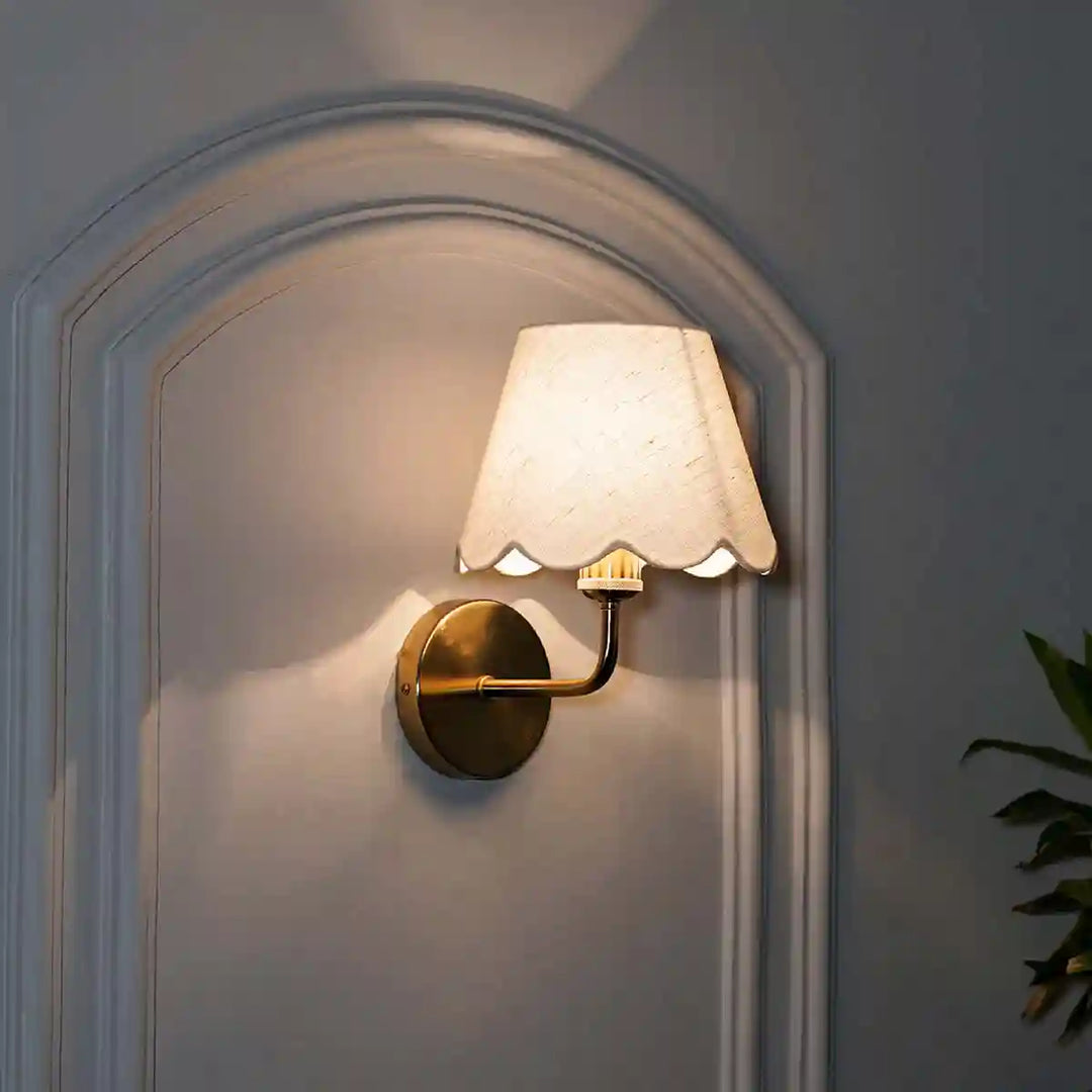 Sadie Shine Brass Metal Finish Wall Light