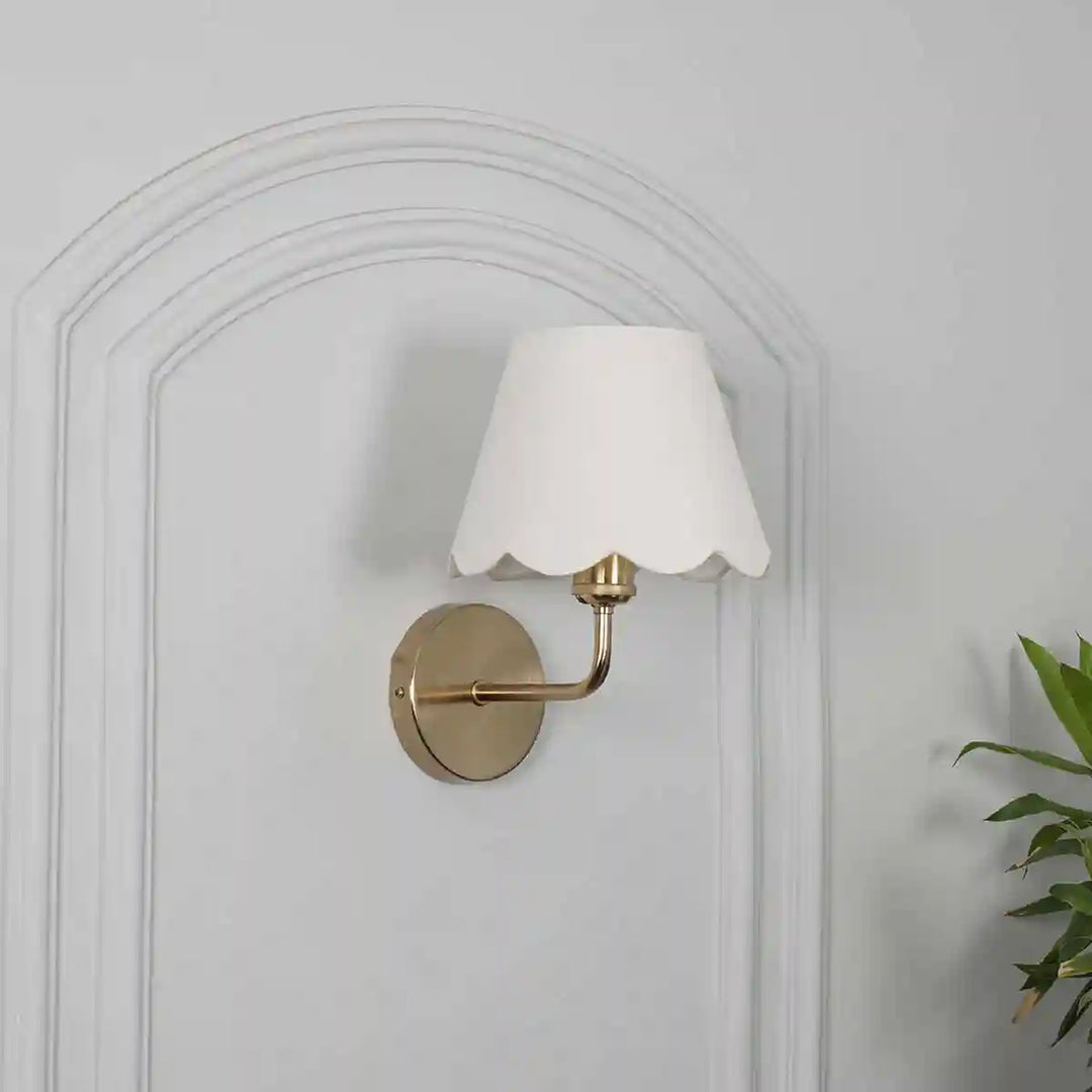 Sadie Shine Brass Metal Finish Wall Light