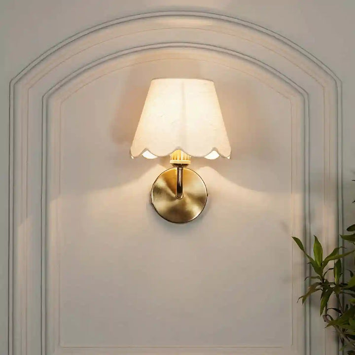 Sadie Shine Brass Metal Finish Wall Light