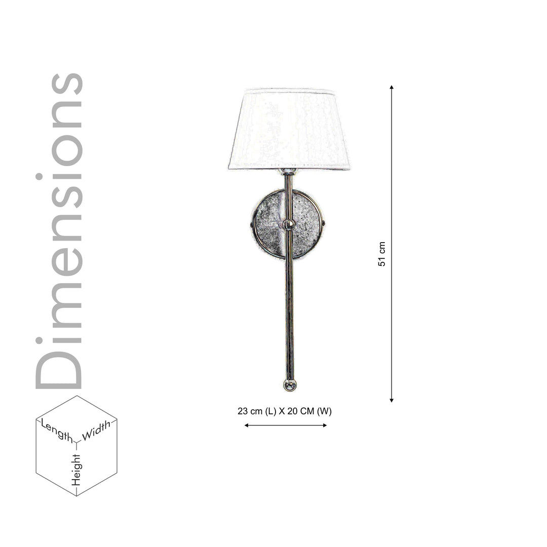 WOODY Metal Shine Brass Finish Wall Light