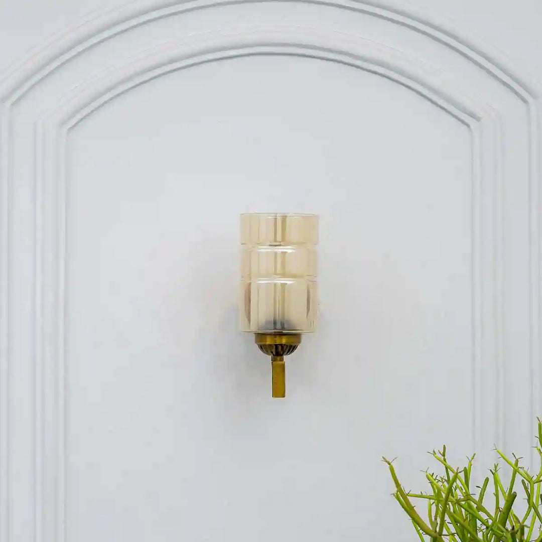 Barbour Glass and Metal Wall Light