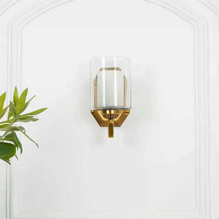 Feiss Single Arm Wall Light in Brass Finish