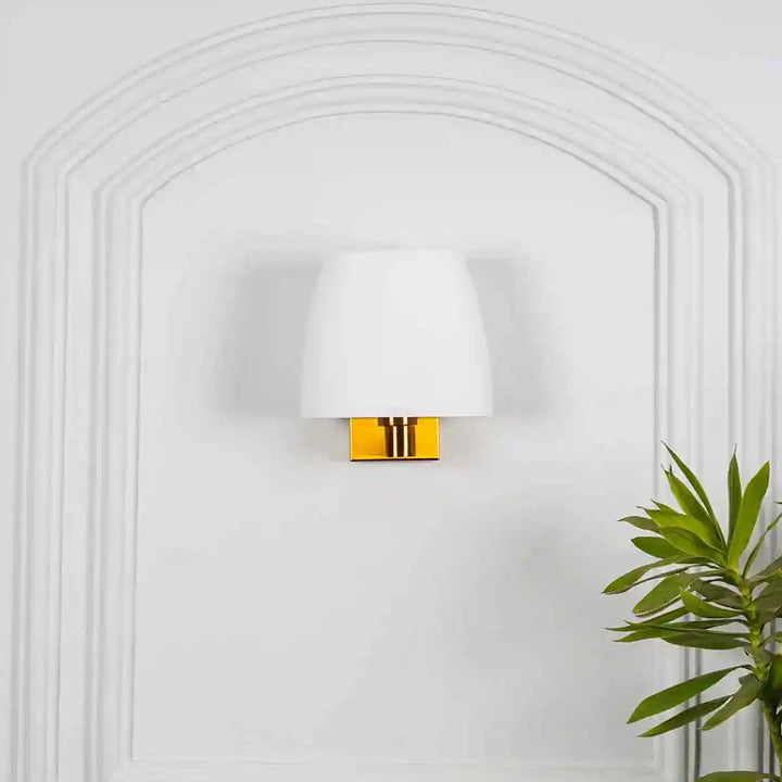 Elstead Single Arm Wall Light in Brass Finish