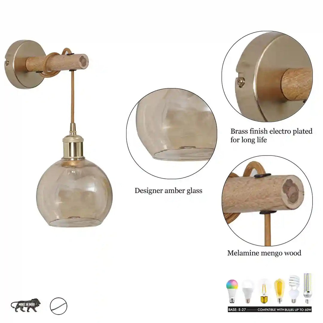 Townshend Shine Brass Metal Finish Wall Light