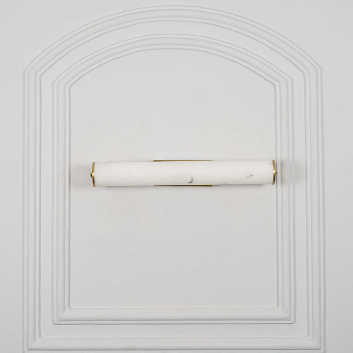 CAPOTE  Inbuild LED Wall Light in Brass Finish With White Alabaster