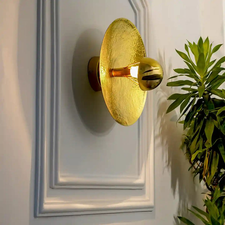 Berk Brass Finish Metal Wall Light