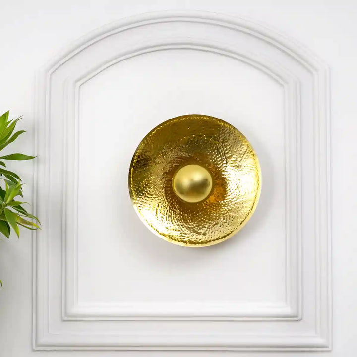 Berk Brass Finish Metal Wall Light