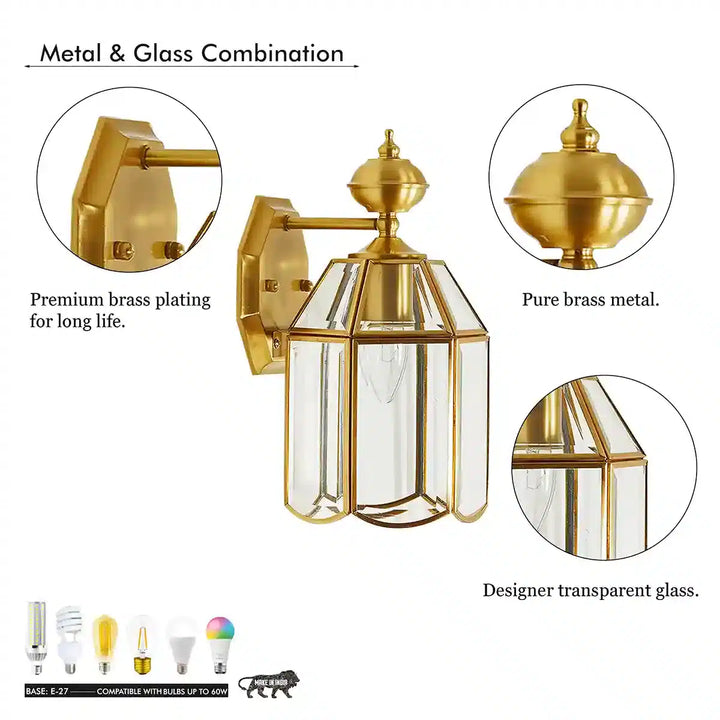 Arthur Classic Brass Wall Light