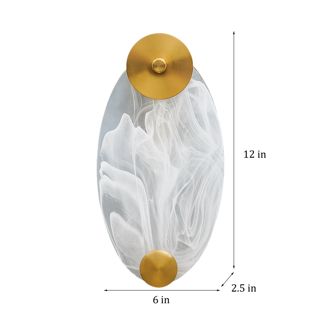 ELLISON White Marbal Wall Light