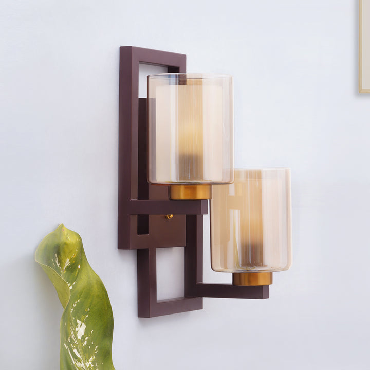 Pimlico Metal and Glass Wall Light