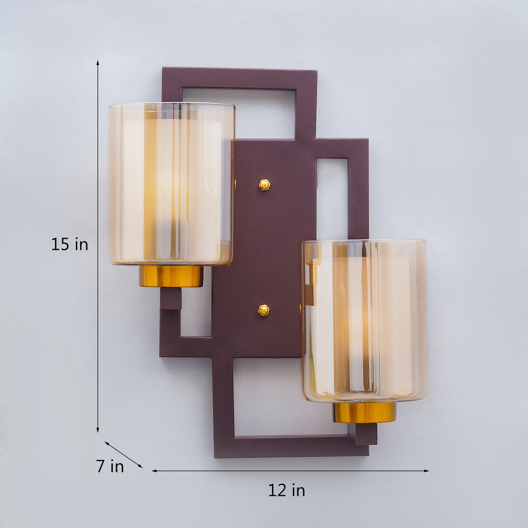 Pimlico Metal and Glass Wall Light