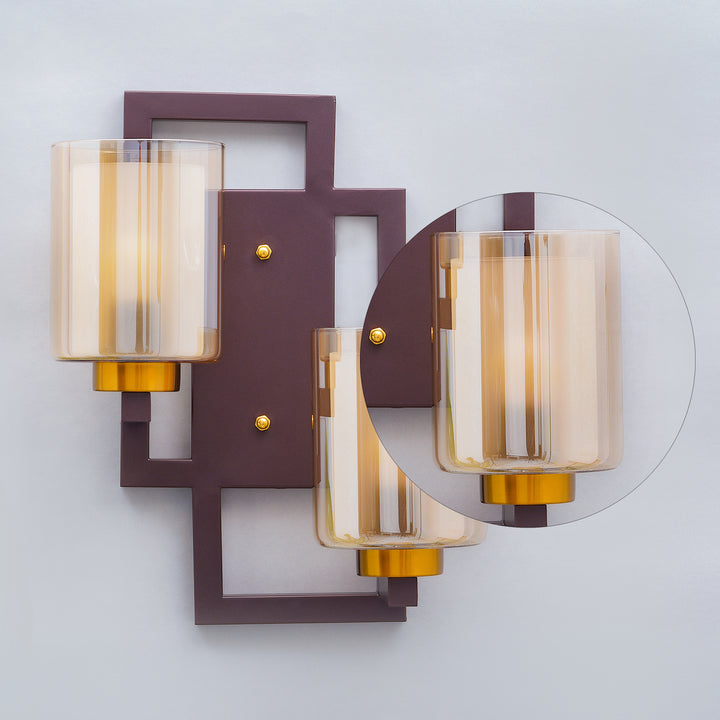 Pimlico Metal and Glass Wall Light