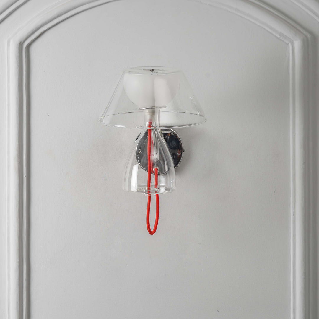 TYMVOU Single Light Glass Wall Lamp  Modern Table Lamp Shape Wall Light Fixture