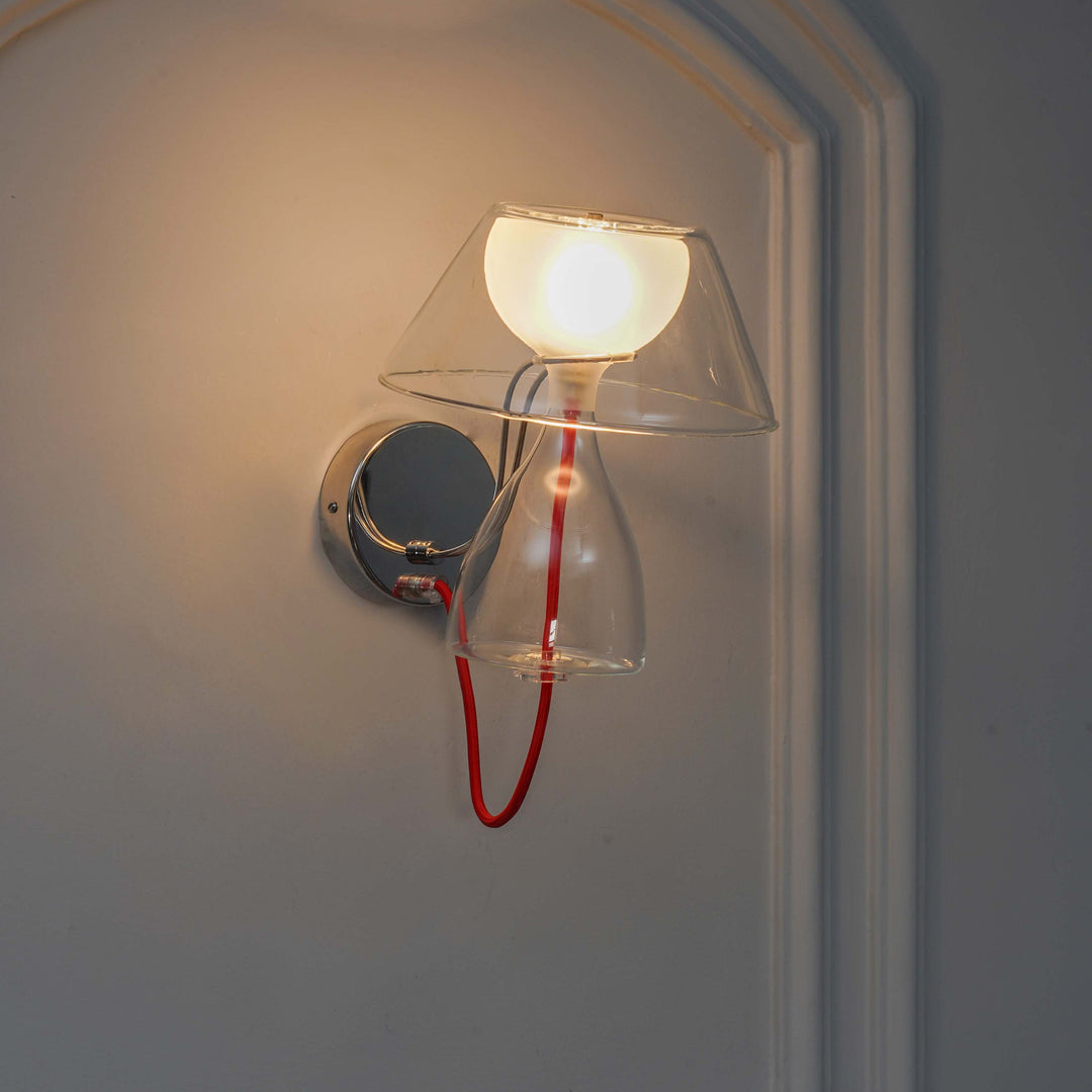 TYMVOU Single Light Glass Wall Lamp  Modern Table Lamp Shape Wall Light Fixture