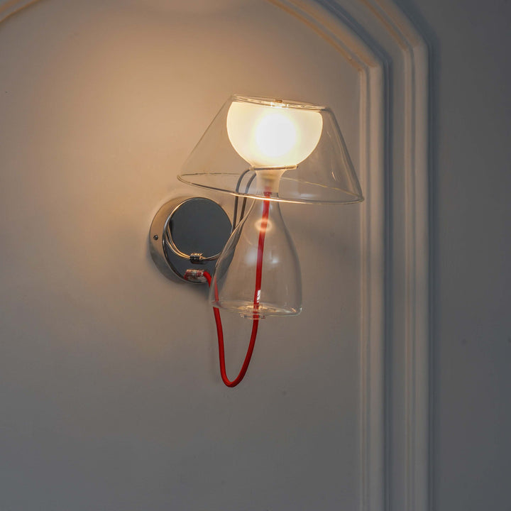 TYMVOU Single Light Glass Wall Lamp  Modern Table Lamp Shape Wall Light Fixture