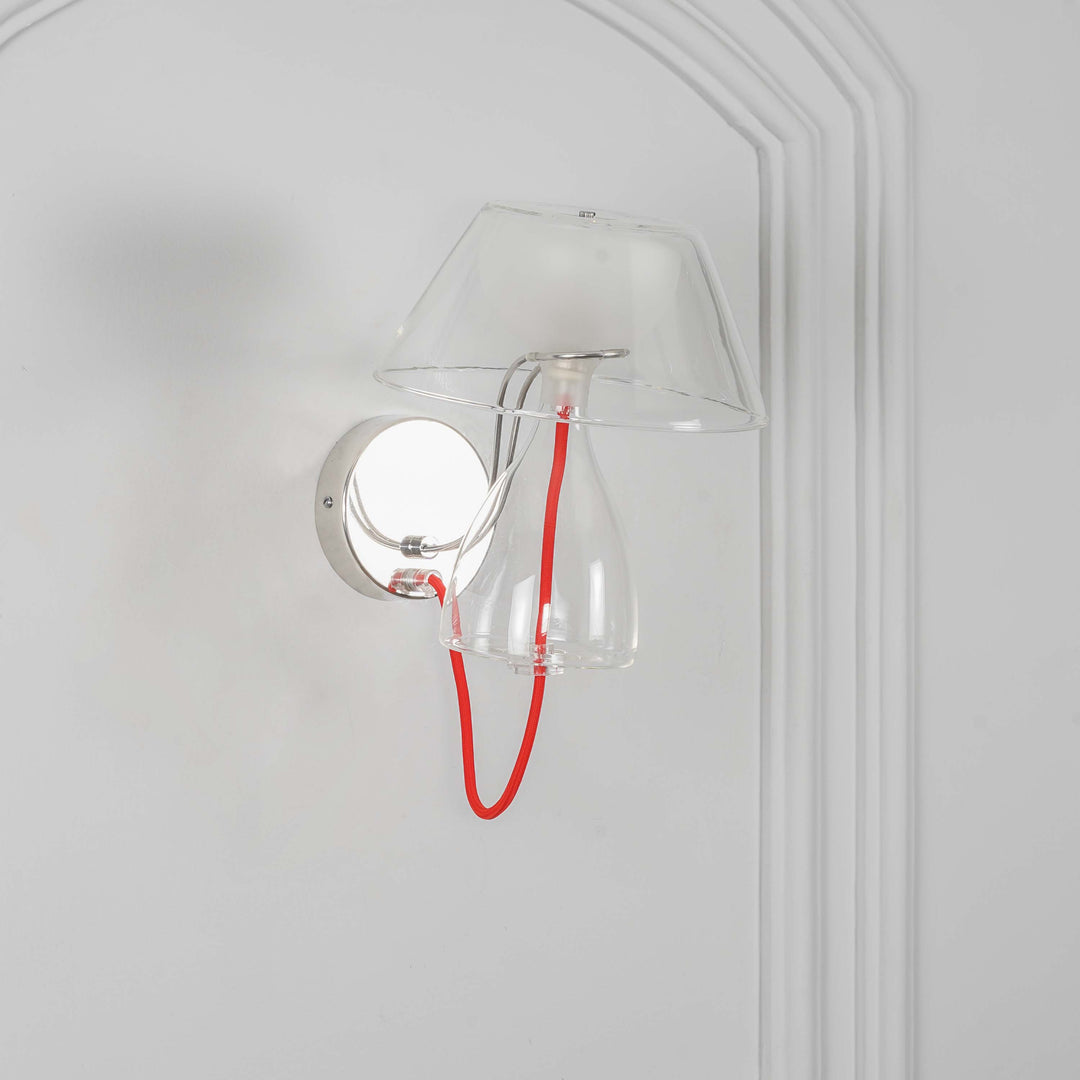 TYMVOU Single Light Glass Wall Lamp  Modern Table Lamp Shape Wall Light Fixture