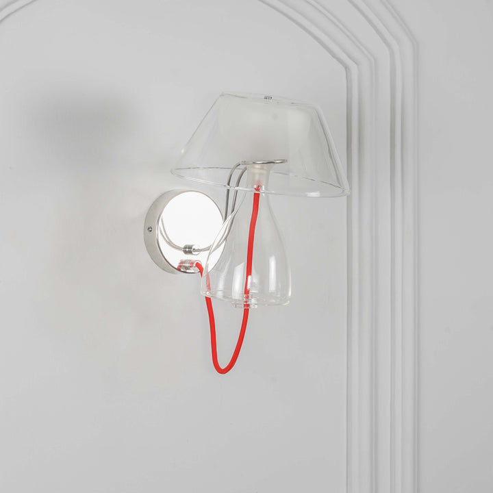 TYMVOU Single Light Glass Wall Lamp  Modern Table Lamp Shape Wall Light Fixture