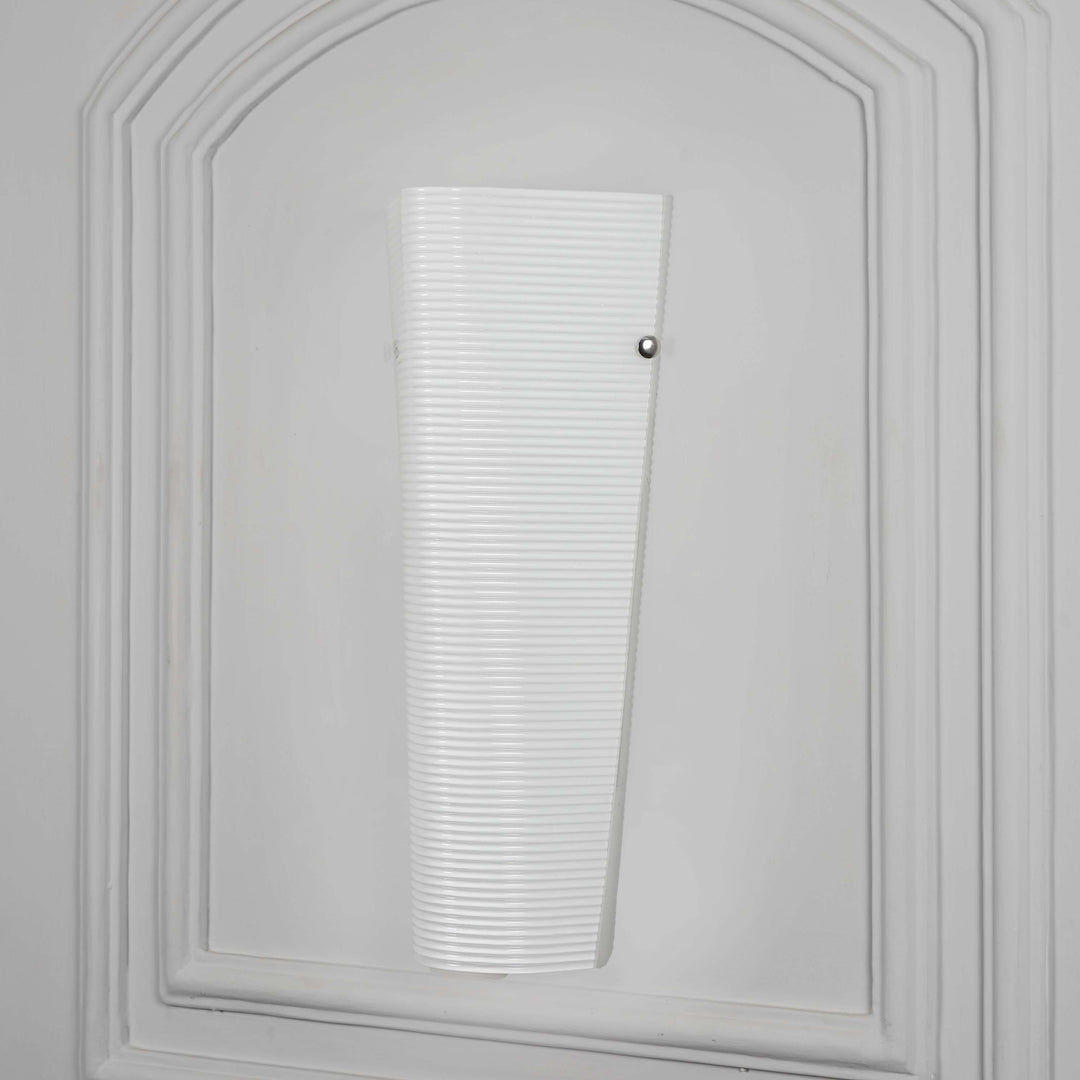 MITZI  Contemporary Decorative Indoor Wall Lamp with Frosted Tapered Ribbed Glass Shade
