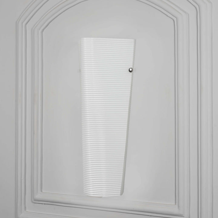 MITZI  Contemporary Decorative Indoor Wall Lamp with Frosted Tapered Ribbed Glass Shade