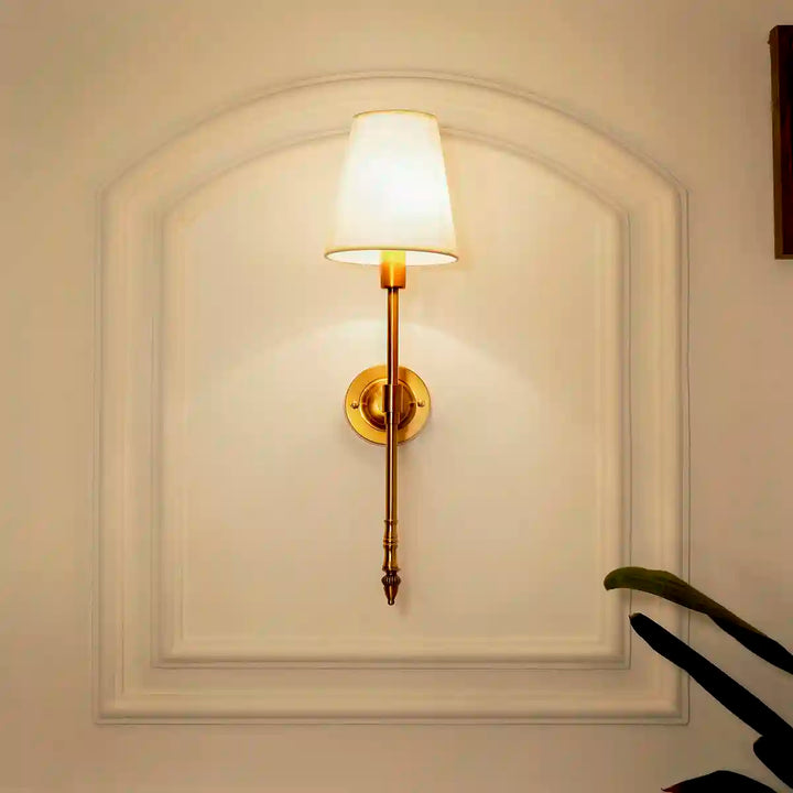 Casa Single Light Antique Brass Wall Light