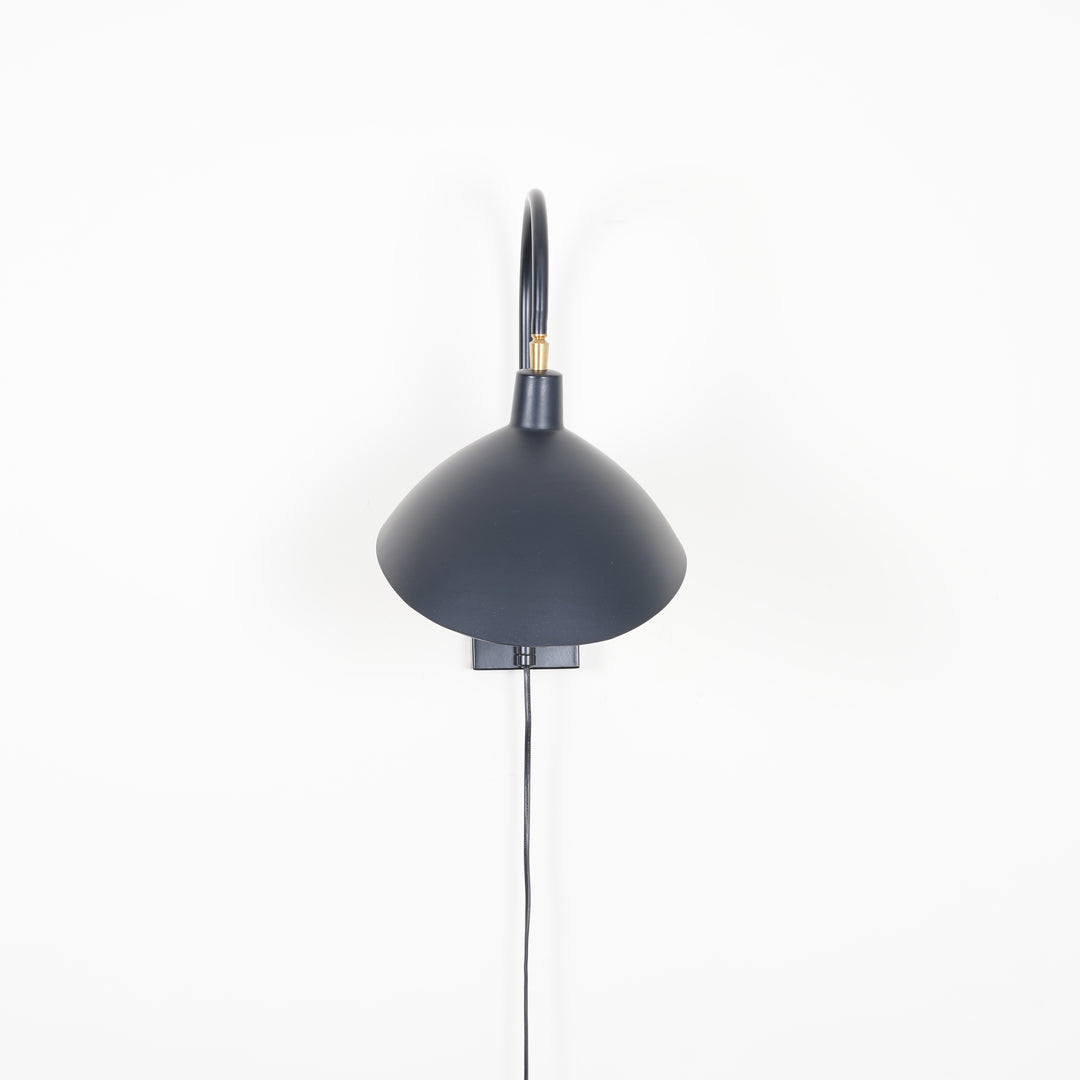 NOIR Modern Black Metal Adjustable Wall Light | Single Light E14 Holder Decorative Wall Sconce