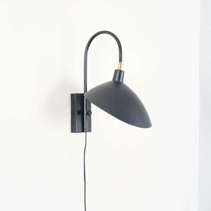 NOIR Modern Black Metal Adjustable Wall Light | Single Light E14 Holder Decorative Wall Sconce