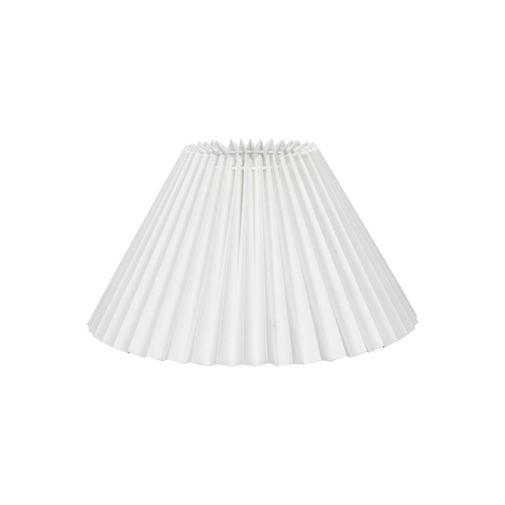 Emer Off-White Linen Machine Pleated Lampshade – 35 cm